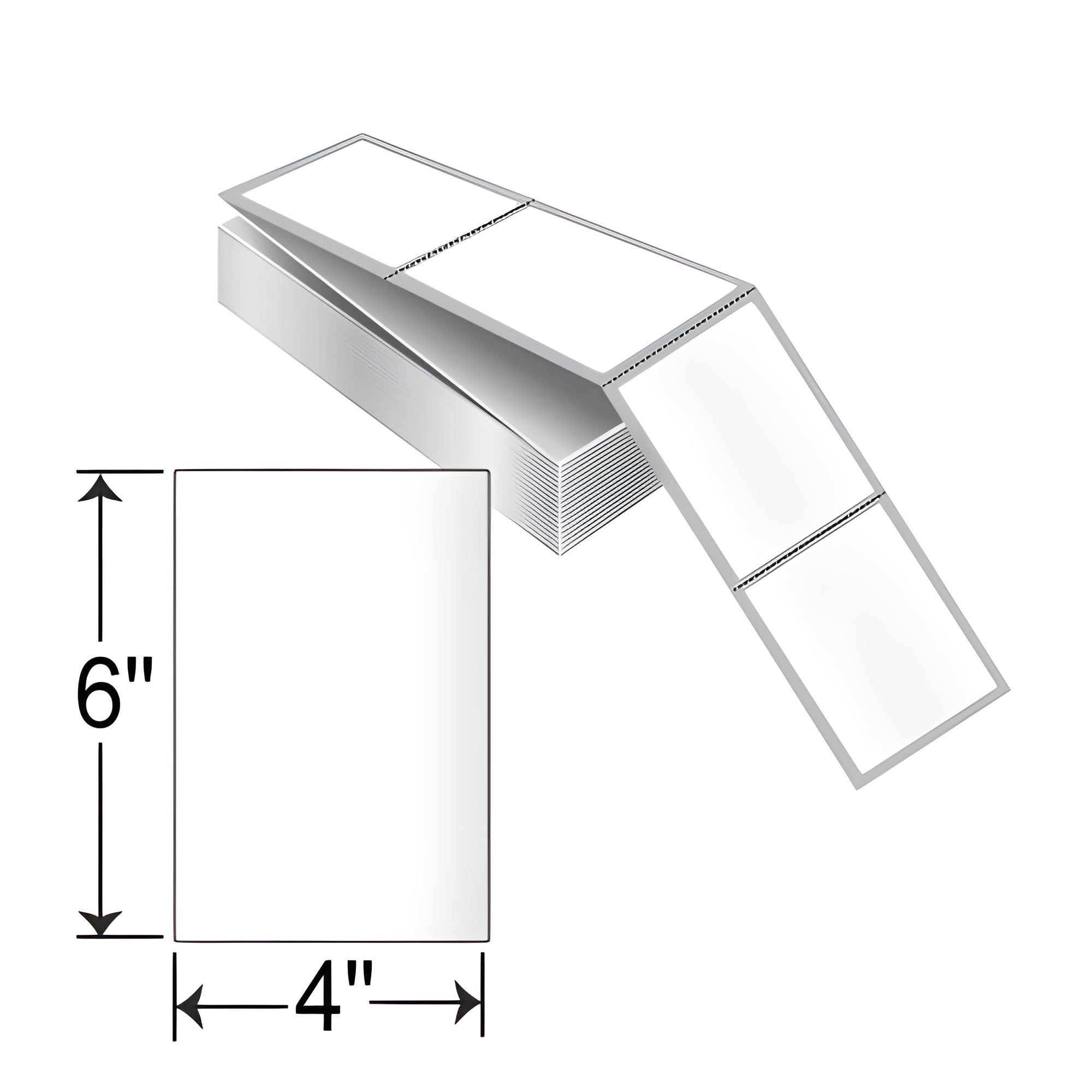 Direct Thermal 4x6 Perforated Label Fanfold by Abbott
